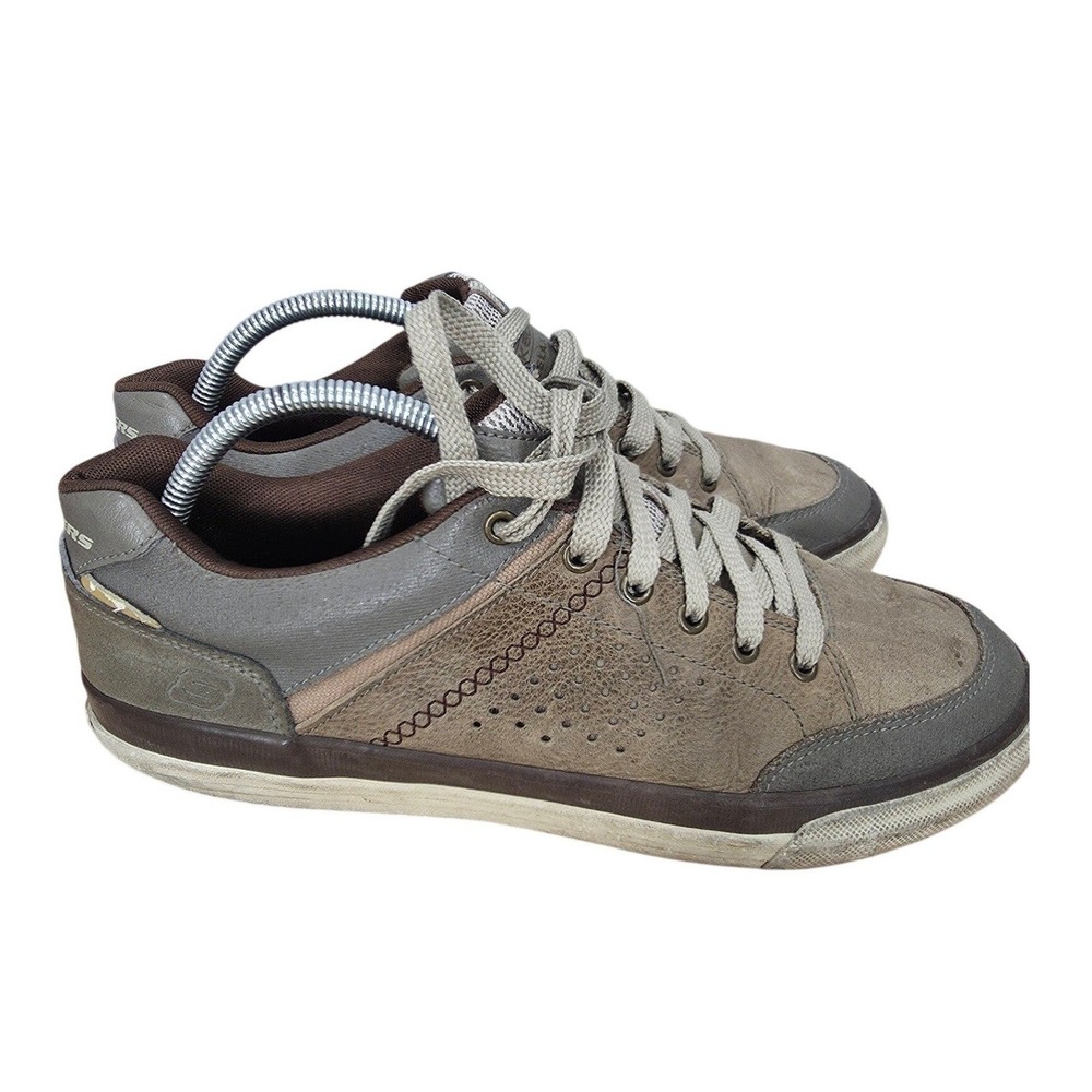 Skechers Relaxed Fit Diamondback Rendol Sneakers Mens 8.5 Brown Leather Casual